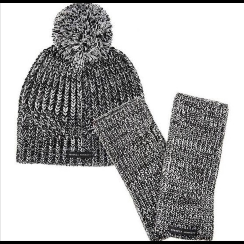 NWT-Rebecca Minkoff Beanie/Arm Warmer Set